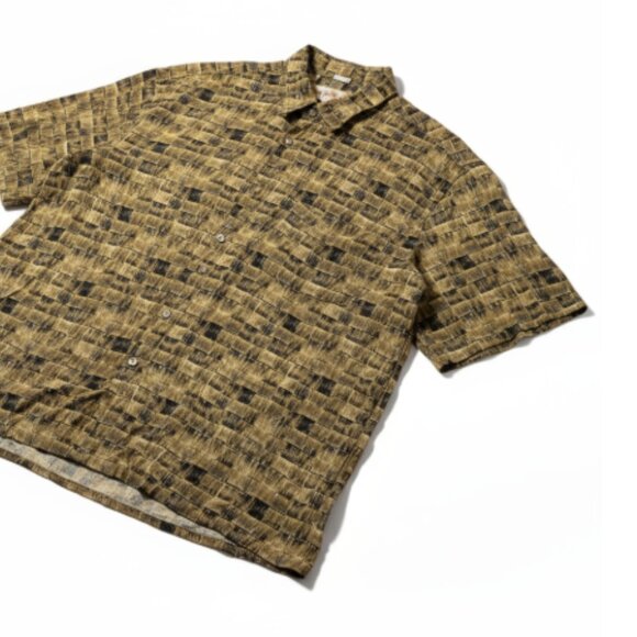 Campia Moda Men’s Hawaiian Shirt Size L Short Sleeve Button Front Collar EUC - Picture 13 of 15